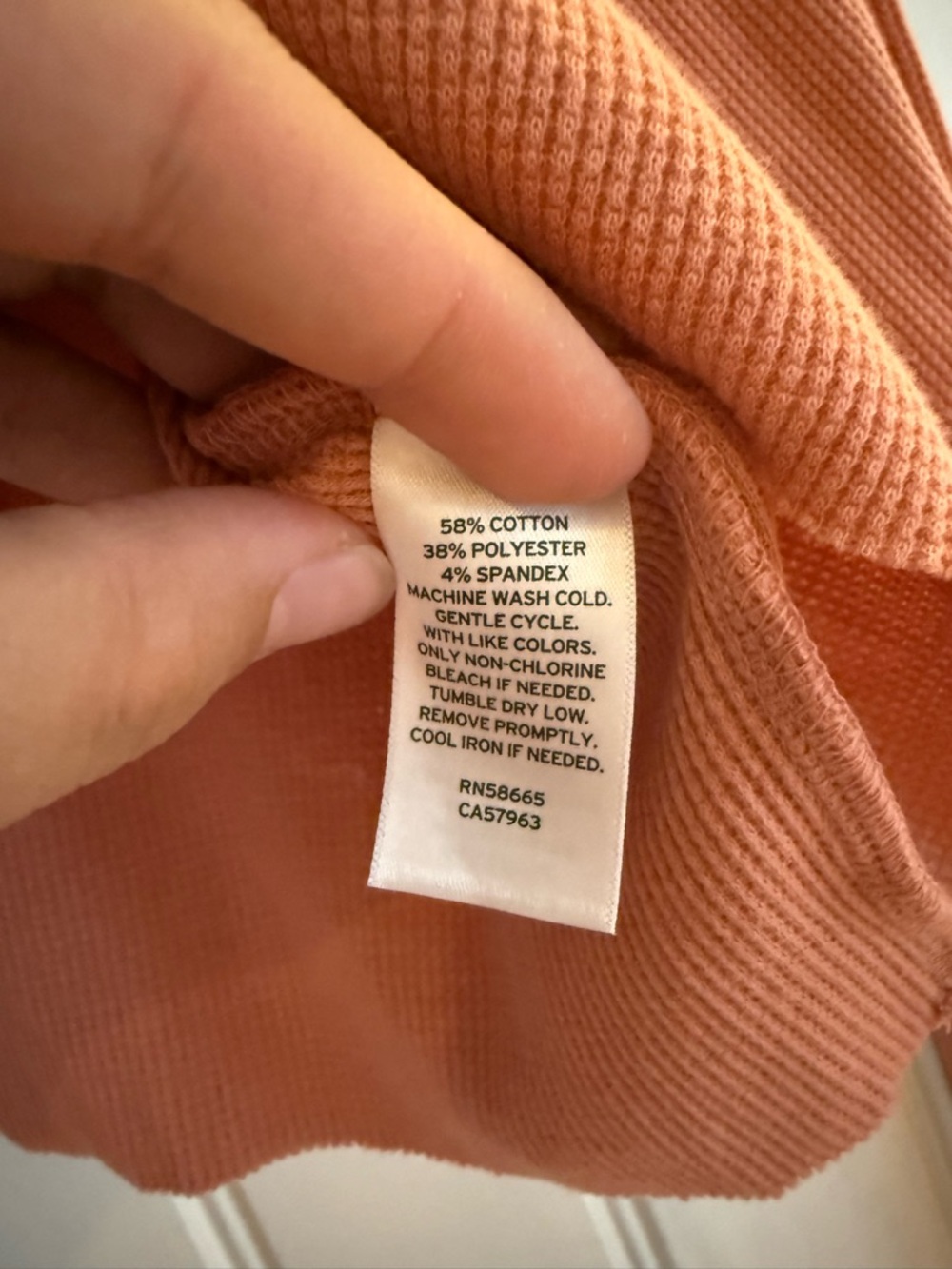 BP. Ribbed Button Crop Top In Dusty Rose - Picture 6 of 6